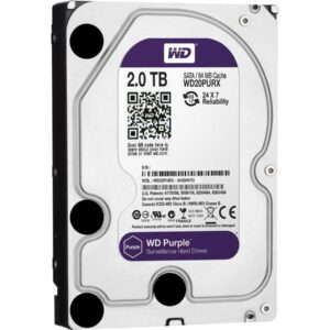 WD Purple 2TB Surveillance 6Gb/s 3.5″ SATA Hard Drive